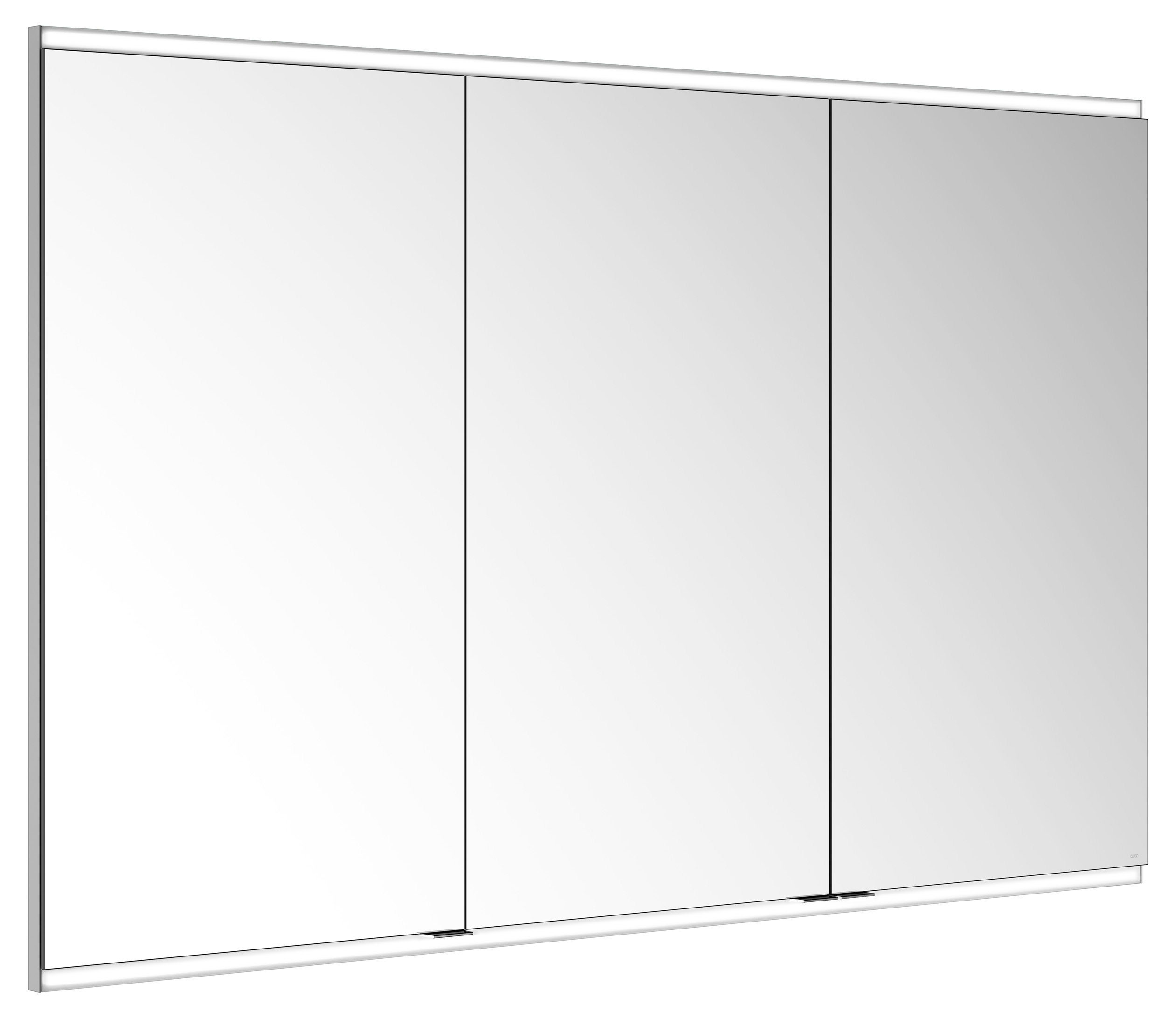 KEUCO Spiegelschrank Royal Modular 2.0 1500 x 900 x 120 mm, ohne Steckdose, Wandeinbau, 3 Türen, beleuchtet