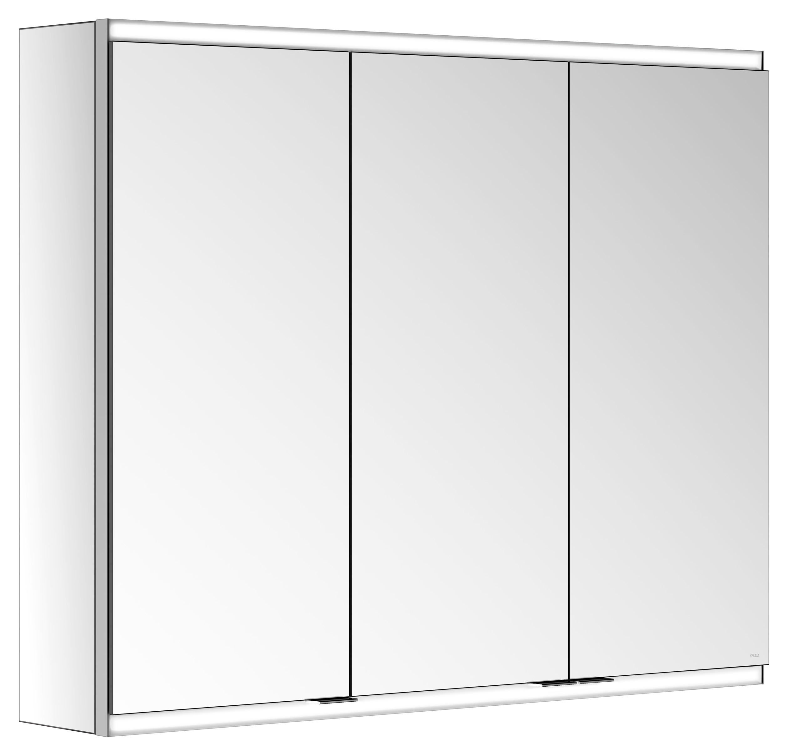 KEUCO Spiegelschrank Royal Modular 2.0 DALI 900 x 700 x 160 mm, ohne Steckdose, Wandvorbau, 3 Türen, beleuchtet