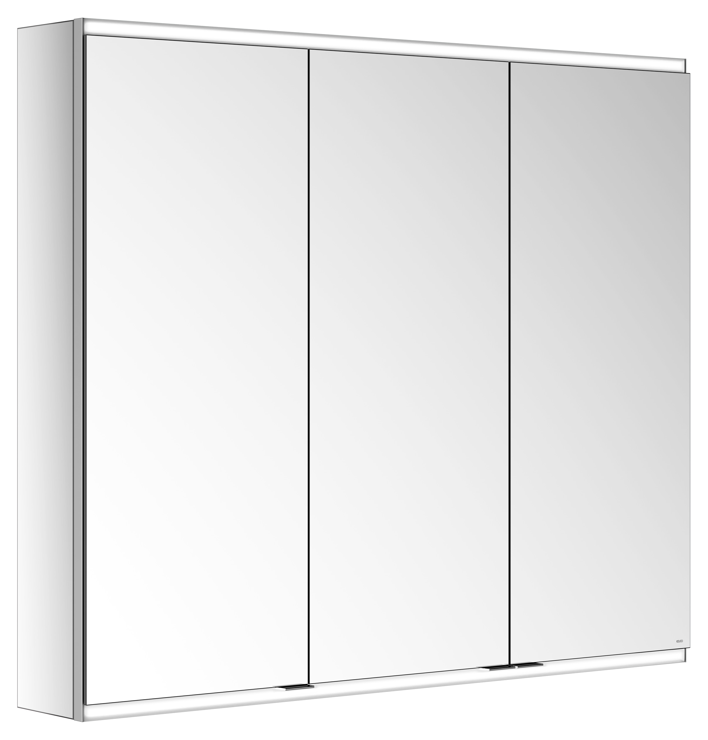 KEUCO Spiegelschrank Royal Modular 2.0 DALI 1100 x 900 x 160 mm, ohne Steckdose, Wandvorbau, 3 Türen, beleuchtet