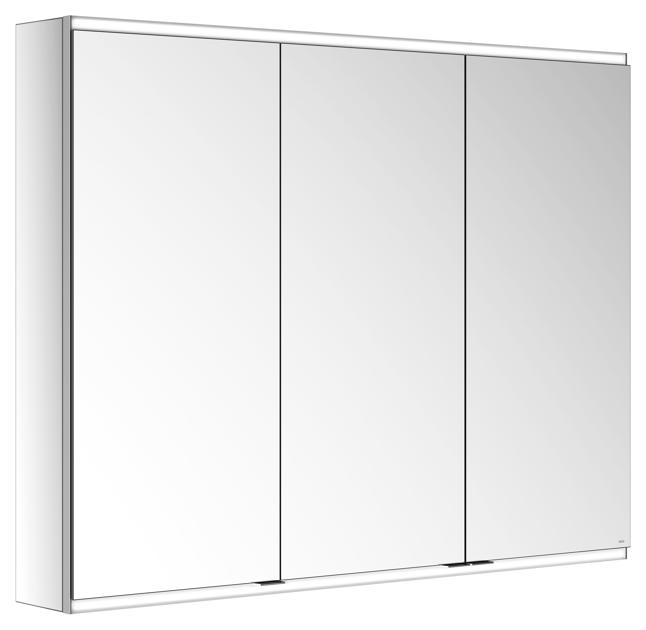 KEUCO Spiegelschrank Royal Modular 2.0 DALI 1200 x 900 x 160 mm, ohne Steckdose, Wandvorbau, 3 Türen, beleuchtet