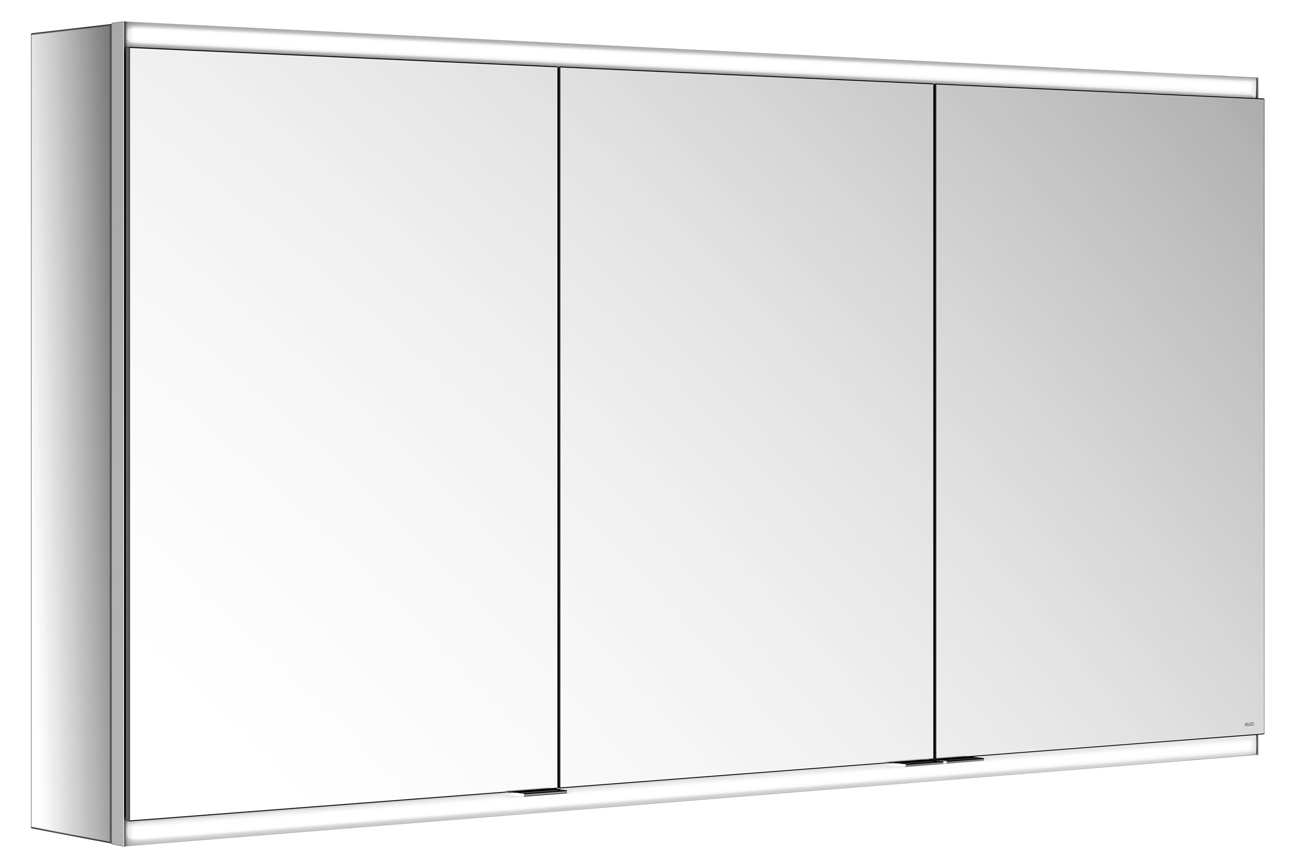 KEUCO Spiegelschrank Royal Modular 2.0 DALI 1400 x 700 x 160 mm, 1 Steckdose, 1 Doppel-USB-Ladestelle, Wandvorbau, 3 Türen, beleuchtet