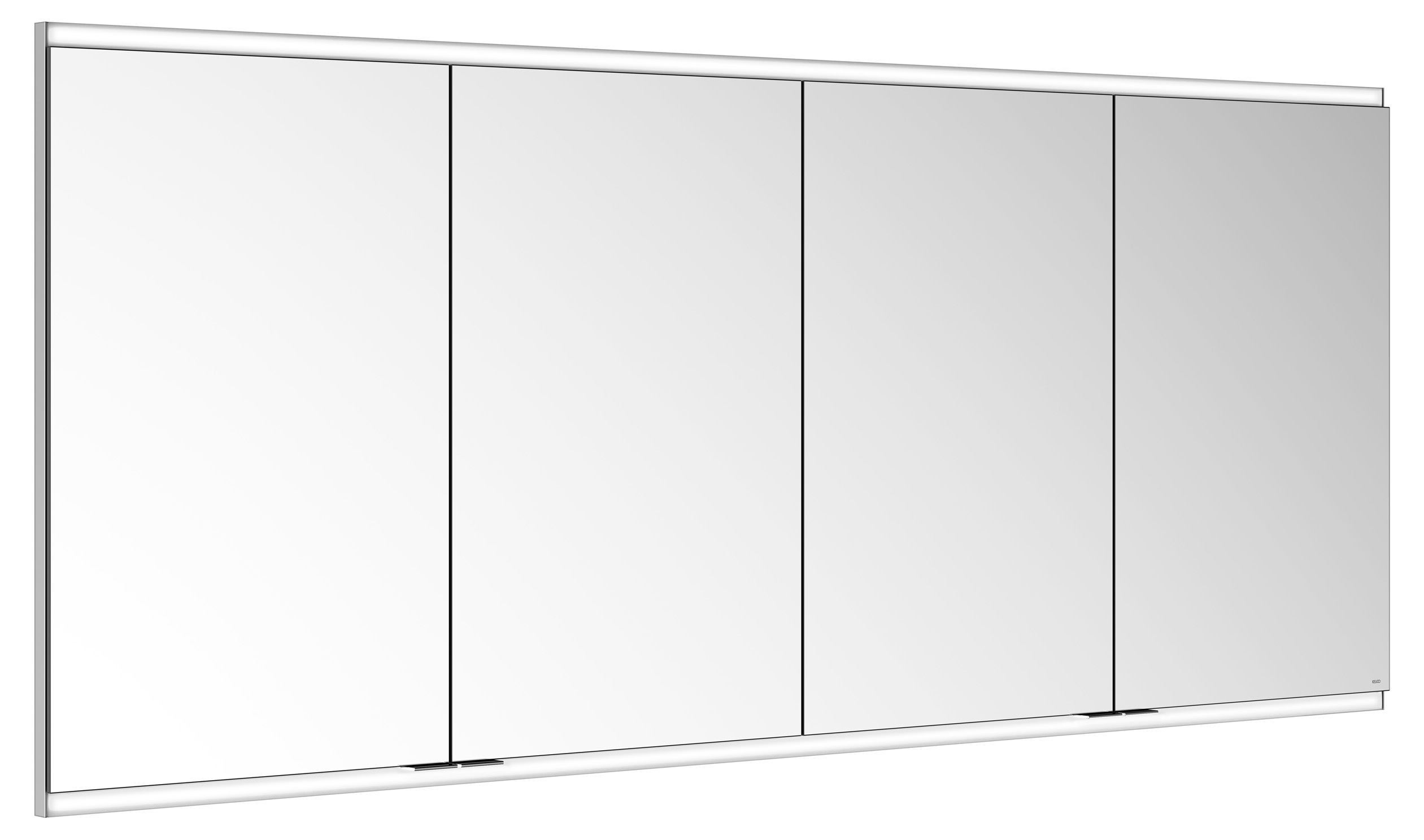 KEUCO Spiegelschrank Royal Modular 2.0 1750 x 700 x 160 mm, ohne Steckdose, Wandeinbau, 4 Türen, beleuchtet