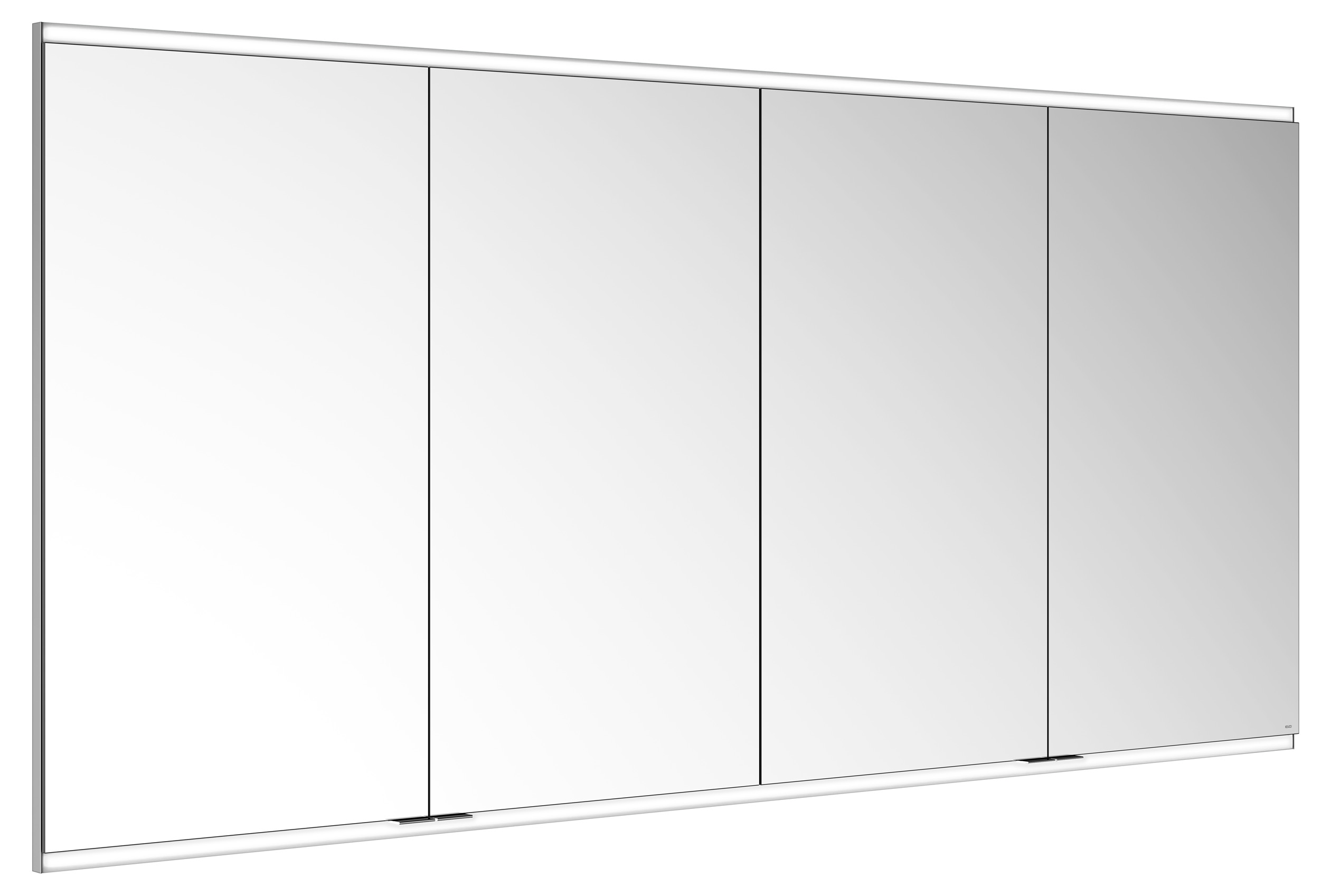 KEUCO Spiegelschrank Royal Modular 2.0 DALI 2000 x 900 x 120 mm, 4 Steckdosen, Wandeinbau, 4 Türen, beleuchtet