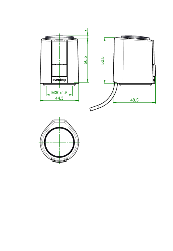 Oventrop Wohnungsstation Regudis W-HTF nickelgelötet, gemischter Heizkreis/Hochtemperaturabgang, Leistungsbereich 3, max. 17 l/min