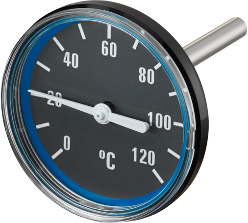 Oventrop Thermometer für Regumat DN 25/DN 32, blau