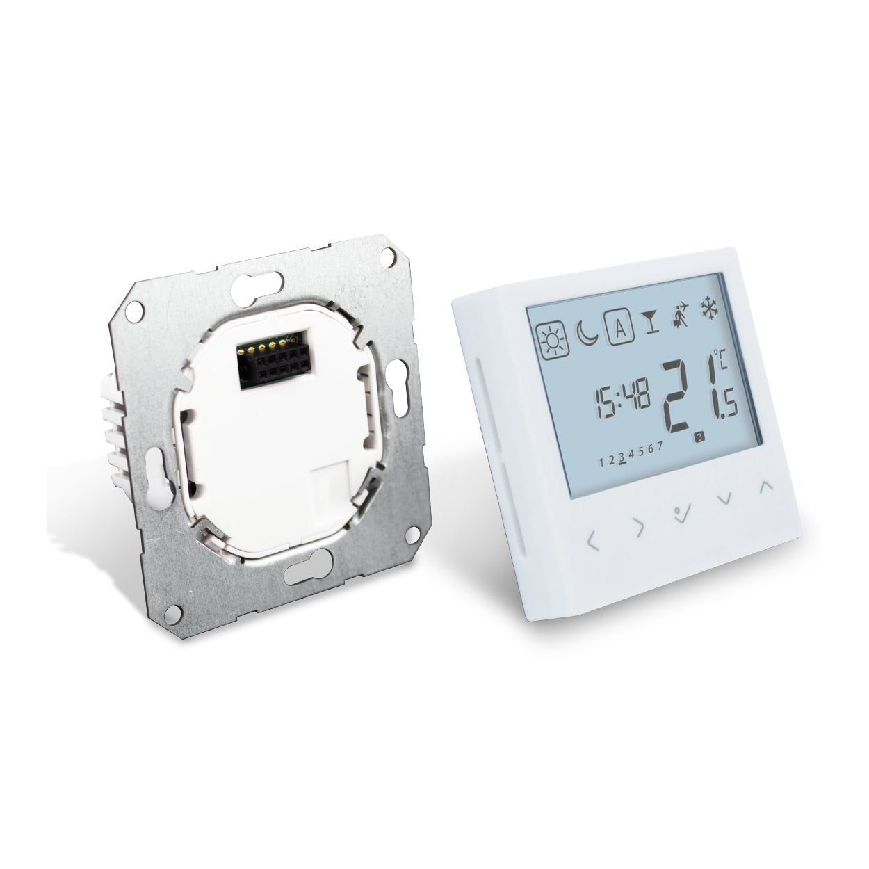 SALUS Raumthermostat BTRP230 elektronisch, digital, weiß, Schalterprogramm