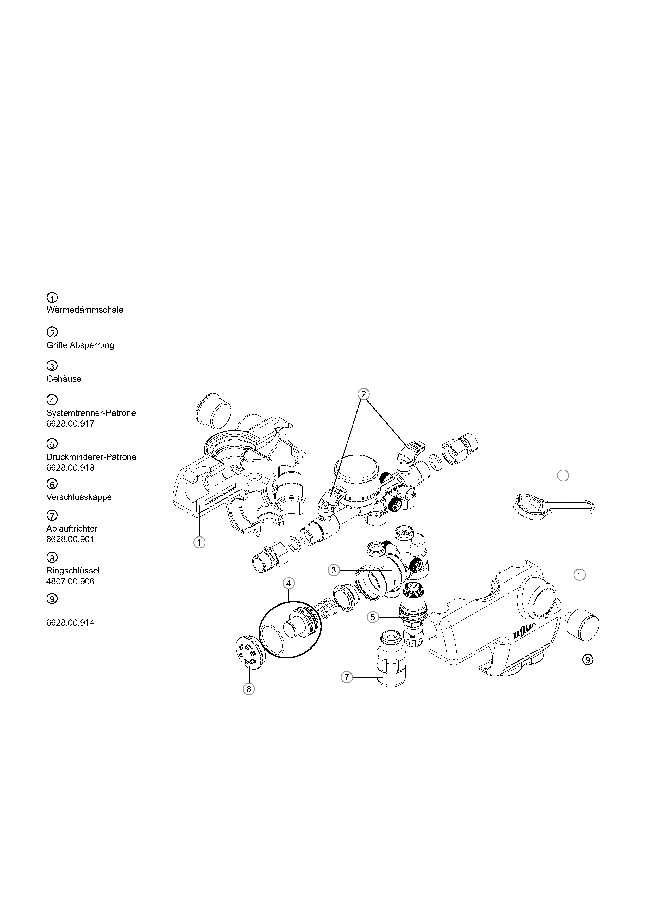 SYR FüllCombi BA 6628 Plus DN 20, mit Wasserzähler