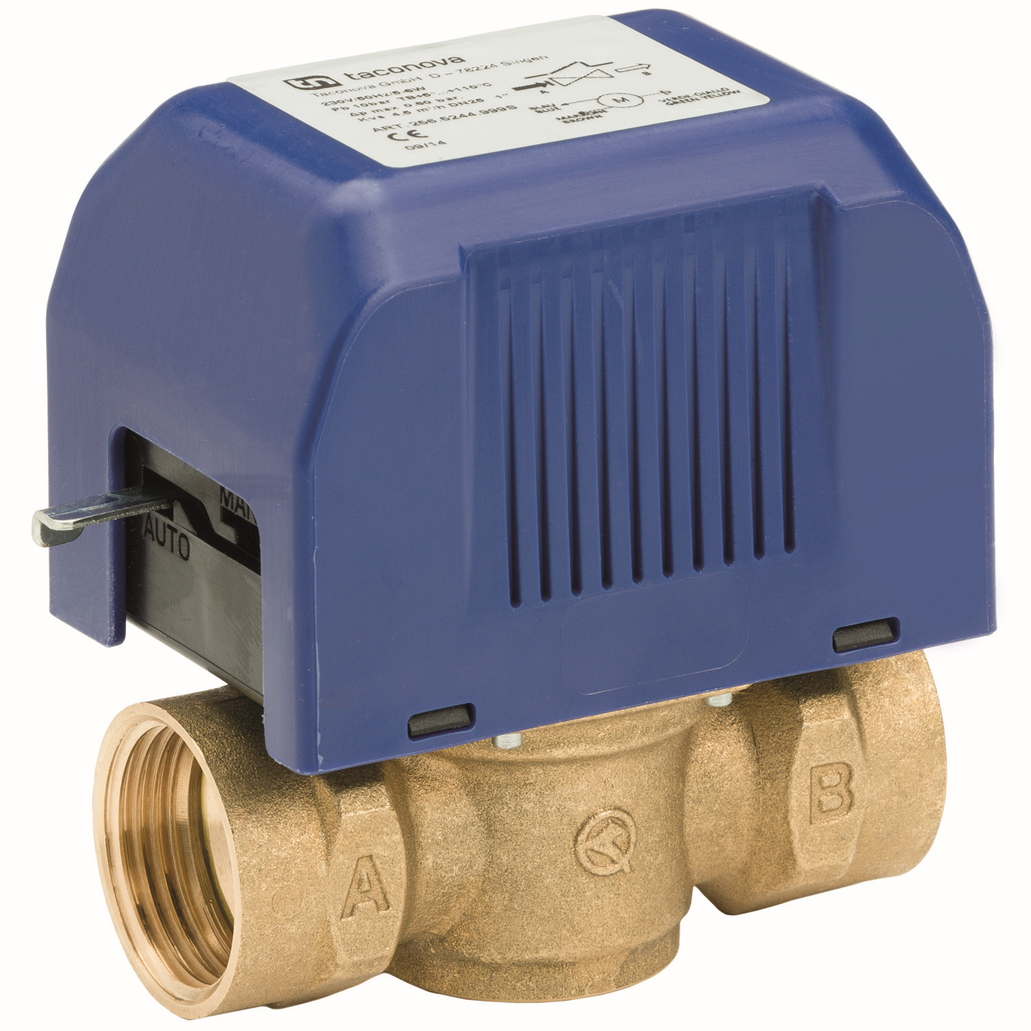 TACONOVA Ventil Novazone Valve DN 15, Rp 1/2, Kvs 3,3, 2-Weg-Standard, stromlos geschlossen