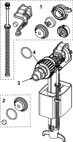 TECE Uni-Spülkasten Füllventil F 10, Universal, Ersatzteil