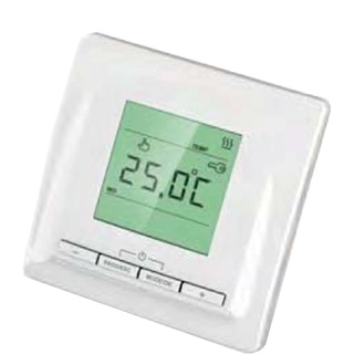 USH Digitalthermostat TP 520 weiss, mit großem hinterleuchtetem Grafikdisplay, elektronisch