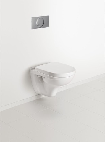 V&amp;B WC-Sitz O.NOVO mit Quick Release und Soft Closing, Scharniere Edelstahl, weiß