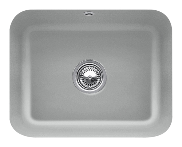 V&B Unterbauspüle Cisterna 60C mit Ablaufgarnitur, Excenterbetätigung, stone CeramicPlus