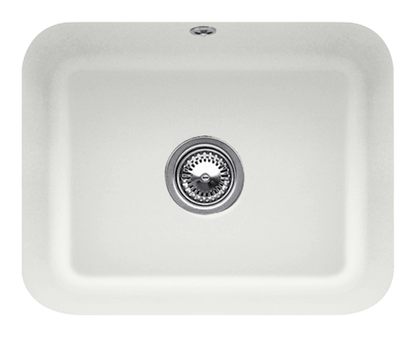 V&B Unterbauspüle Cisterna 60C mit Ablaufgarnitur, Excenterbetätigung, steam CeramicPlus