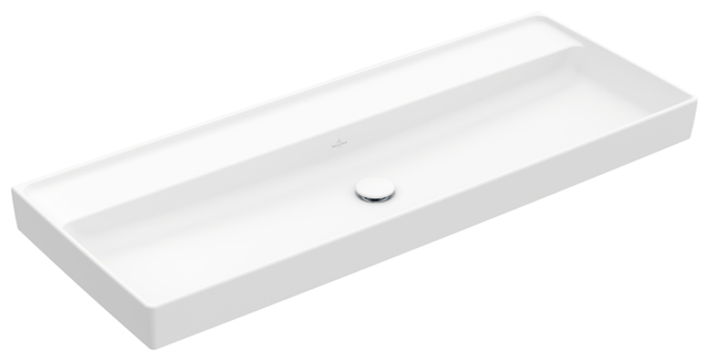 V&B Schrankwaschtisch Collaro 120 x 47 cm, ohne Überlauf, ohne Hahnloch, stone white C-plus