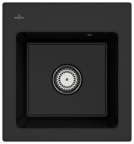 V&B Spüle Subway 45 XS mit Ablaufgarnitur, Handbetätigung, chromite CeramicPlus