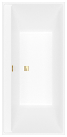 V&B Rechteck-Badewanne Collaro Duo 190x90cm, Einbauausführung Gold, stone white