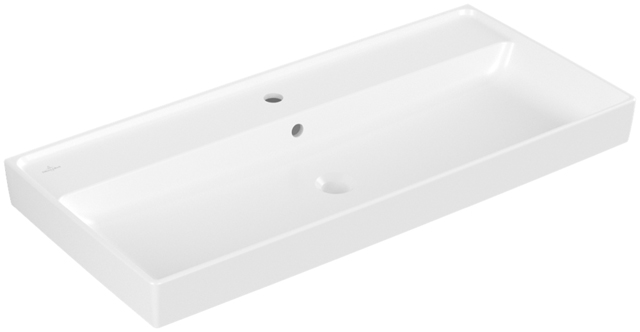 V&B Schrankwaschtisch Collaro 100 x 47 cm, mit Überlauf, stone white C-plus