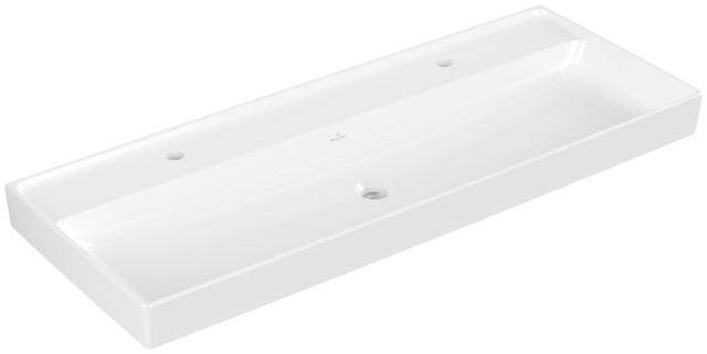 V&B Schrankwaschtisch Collaro 120x47cm, ohne Überlauf, weiß C-plus