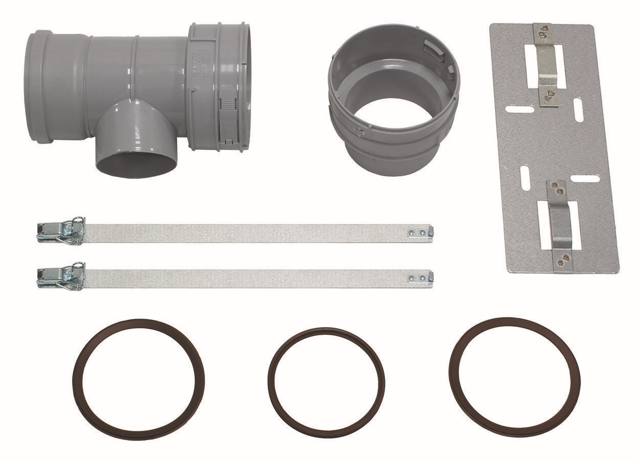 Vaillant T-Stück Set 7 DN 100, für Abgasanschluss 80/125 mm, PP