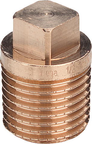 Viega Stopfen 3291 R 1/4, Rotguss, Vierkant