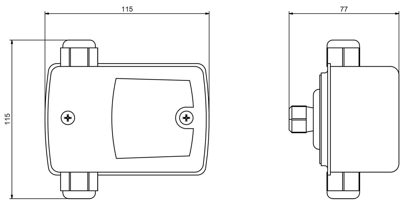 Zehnder-Pumpen Druckschalter ZP Control 01 Comfort,einstellbar mit 2x Trockenlaufschutz